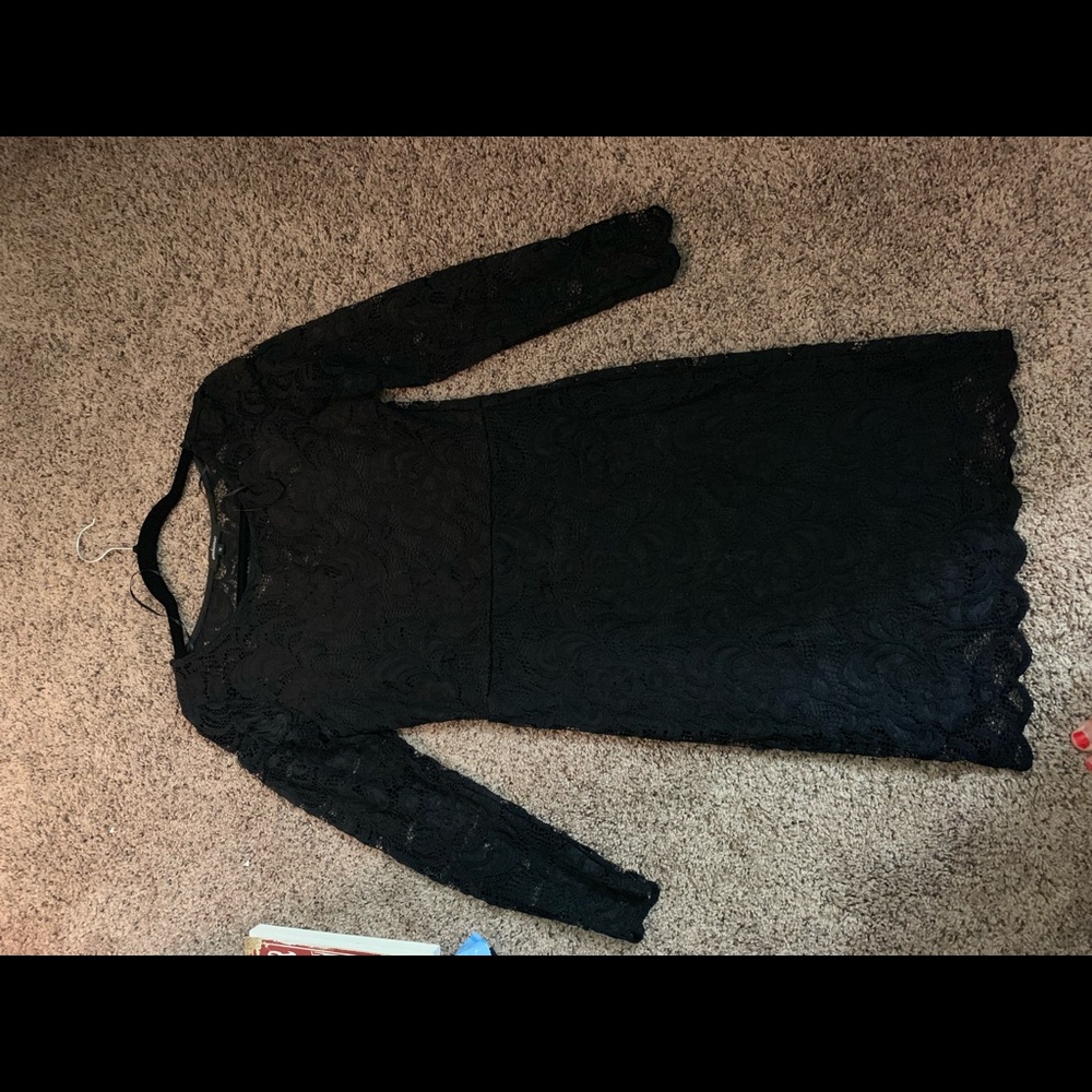 Black laced dress